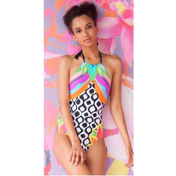 Trina Turk Other - Trina Turk Balboa High Neck One Piece Swimsuit 6